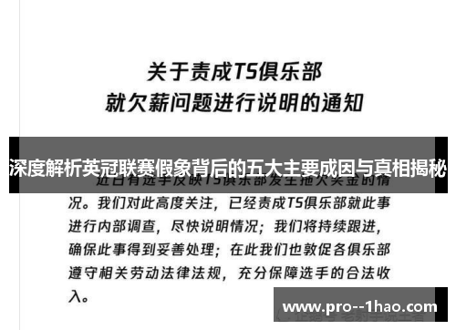 深度解析英冠联赛假象背后的五大主要成因与真相揭秘 深度解析英冠联赛假象背后的五大主要成因与真相揭秘